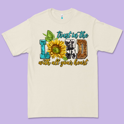 Trust In The Lord With All Your Heart Premium Tee Designed By Nancycooperartshop