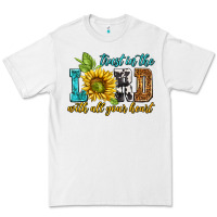 White trust in the lord with all your heart Premium Tee - NancyCooperArtShop