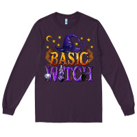 Plum Basic Witch Long Sleeve Tee - texasbilliewilder