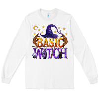 White Basic Witch Long Sleeve Tee - texasbilliewilder