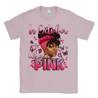 Lilac in october we wear pink with afro woman Classic Tee - Artiststas