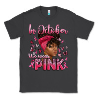 Smoke in october we wear pink with afro woman Classic Tee - Artiststas