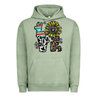 Pigment Oil Green love autism Urban Hoodie - CowhideDigitalArt