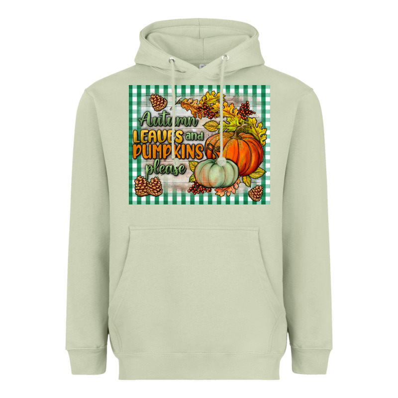 Autumn Leaves And Pumpkins Please Mouse Pad Heavyweight Hoodie by BundleAndBundleShop | Teevron