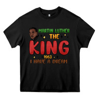Black martin luther the king 1963 i have a dream Heavy Core Tee - MaliasSmallBusiness