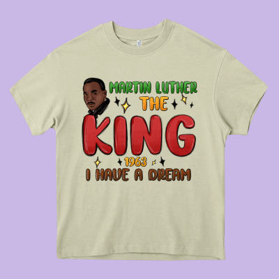 Martin Luther The King 1963 I Have A Dream Heavy Core Tee Designed By Maliassmallbusiness