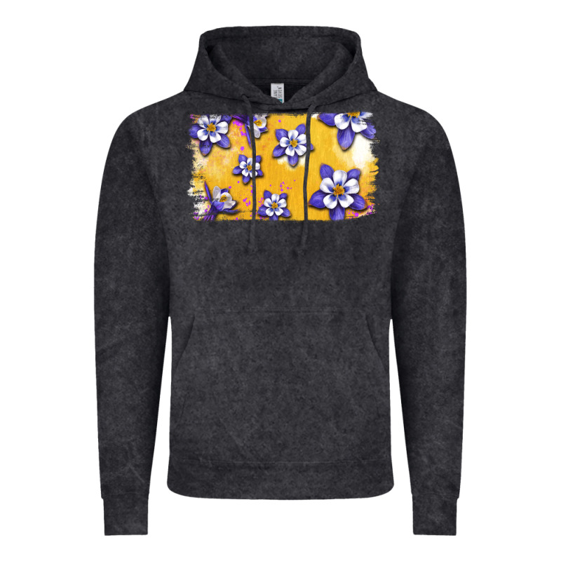 Rocky Mountain Columbine Flower Vintage Hoodie by Bettercallsaul | Teevron