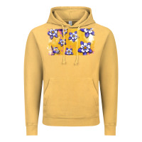 Vintage Mustard Rocky Mountain Columbine Flower Vintage Hoodie - Bettercallsaul