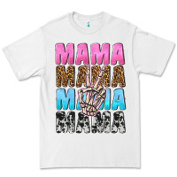 White mama skeleton peace leopard pattern Premium Tee - NancyCooperArtShop