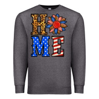 Charcoal Heather 4th of july home Premium Sweatshirt - BundleAndBundleShop