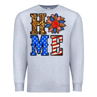 Heather Grey 4th of july home Premium Sweatshirt - BundleAndBundleShop