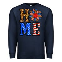 Navy 4th of july home Premium Sweatshirt - BundleAndBundleShop