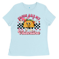 Baby Blue tacos are my valentine Ladies Tee - MaliasSmallBusiness