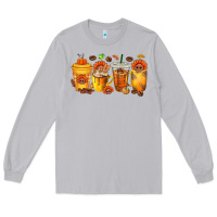 Moon Dust Thanksgiving Coffee Cups Long Sleeve Tee - texasbilliewilder