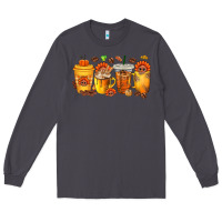 Smoke Thanksgiving Coffee Cups Long Sleeve Tee - texasbilliewilder