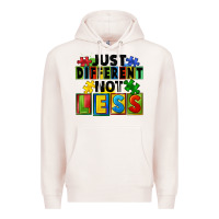 Pale Pink Just different not less Premium Hoodie - FaDigitalArtStudio