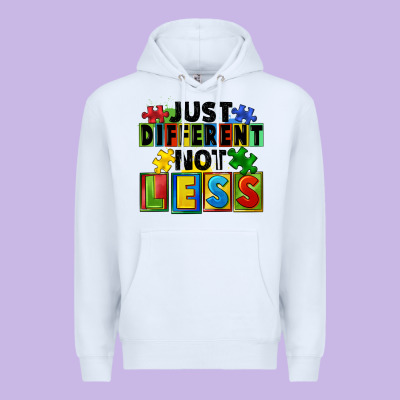 Just Different Not Less Premium Hoodie Designed By Fadigitalartstudio