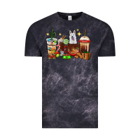 Cloud Black Christmas coffee cups with White Shepherd Vintage Tee - RanaPortraitStore