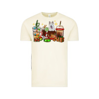 Vintage Arctic Christmas coffee cups with White Shepherd Vintage Tee - RanaPortraitStore