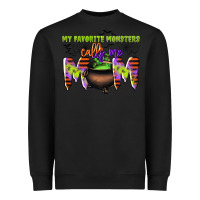 Black my favorite monsters calls me mom Heavyweight Sweatshirt - CowGirlArtShop