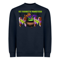 Navy my favorite monsters calls me mom Heavyweight Sweatshirt - CowGirlArtShop