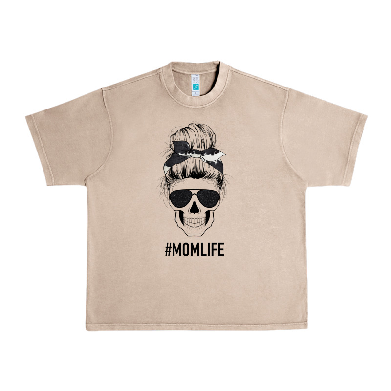Black Glitter Cowhide Patterned Mom Skull Urban Heavy Tee by Bettercallsaul | Teevron