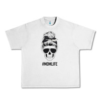 Lunar Rock Black Glitter Cowhide Patterned Mom Skull Urban Heavy Tee - Bettercallsaul