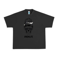 Pigment Black Black Glitter Cowhide Patterned Mom Skull Urban Heavy Tee - Bettercallsaul