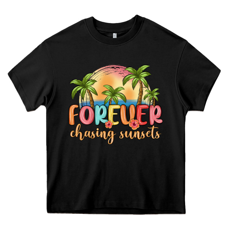 Forever Chasing Sunsets Heavy Core Tee by MaliasSmallBusiness | Teevron