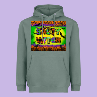 Salty Witch Tumbler Heavyweight Hoodie Designed By Bundleandbundleshop