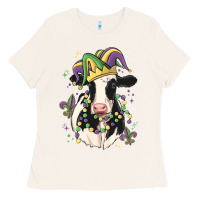 Bone mardi gras cow Ladies Tee - MaliasSmallBusiness