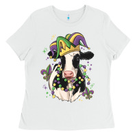 Mardi Gras Cow Ladies Tee | Teevron