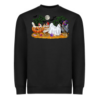 Black halloween chicken Heavyweight Sweatshirt - CowGirlArtShop