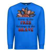 True Royal home of the free because of the brave Premium Sweatshirt - BundleAndBundleShop