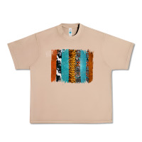 Burro Western Leopard Glitter Aztec Cowhide Pattern Brushstroke Urban Heavy Tee - Bettercallsaul