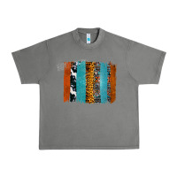 Tornado Western Leopard Glitter Aztec Cowhide Pattern Brushstroke Urban Heavy Tee - Bettercallsaul