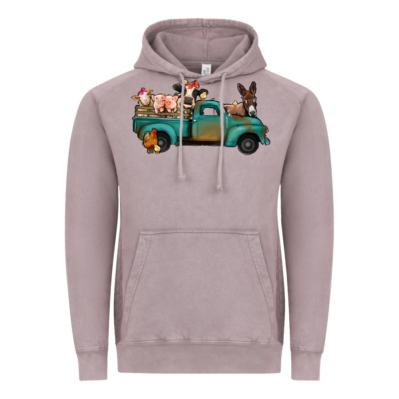 Farm Animals Truck Vintage Hoodie by Bettercallsaul | Teevron
