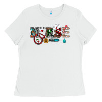 White christmas nurse Ladies Tee - RanaPortraitStore