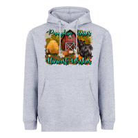 Heather Grey pumpkin kisses harvest wishes Heavyweight Hoodie - BundleAndBundleShop