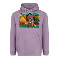 Lavender pumpkin kisses harvest wishes Heavyweight Hoodie - BundleAndBundleShop