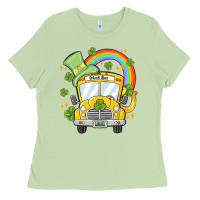 Matcha st. patrick's day school bus Ladies Tee - MaliasSmallBusiness