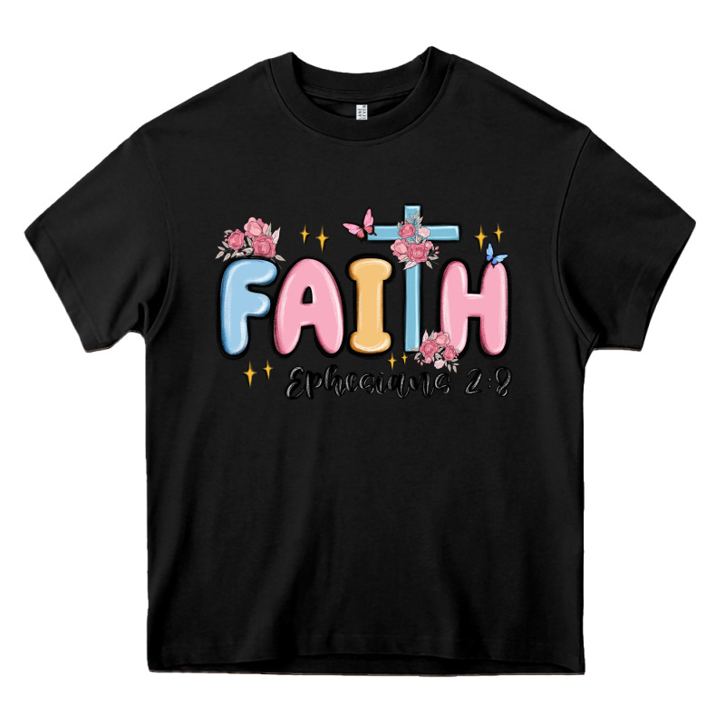 Faith Ephesians 2 8 Heavy Core Tee by MaliasSmallBusiness | Teevron