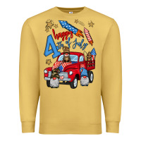 Antique Gold 4th of july truck  1 Premium Sweatshirt - BundleAndBundleShop
