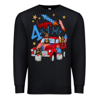 Black 4th of july truck  1 Premium Sweatshirt - BundleAndBundleShop