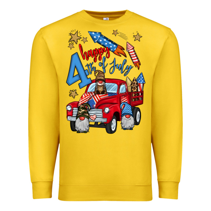 4th Of July Truck  1 Premium Sweatshirt by BundleAndBundleShop | Teevron