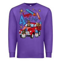 Purple 4th of july truck  1 Premium Sweatshirt - BundleAndBundleShop