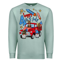 Seafoam 4th of july truck  1 Premium Sweatshirt - BundleAndBundleShop