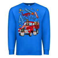 True Royal 4th of july truck  1 Premium Sweatshirt - BundleAndBundleShop
