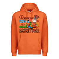 Carrot I Run On Coffee And Basketball Frappe Premium Hoodie - FaDigitalArtStudio