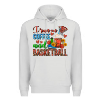 I Run On Coffee And Basketball Frappe Premium Hoodie | Teevron